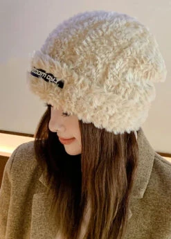 Beautiful Grey Knitted Cotton Warm Bonnie Hat ML2806 -Ada Fashion Beautiful Grey Knitted Cotton Warm Bonnie Hat Ada Fashion 168855279