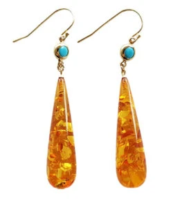 Beautiful Orange Amber Water Drop Drop Earrings LY7815 -Ada Fashion Beautiful Orange Amber Water Drop Drop Earrings5 0542a92b dfa7 4f48 a800 e573614d0193
