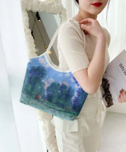 Beautiful Paitings Art Canvas Satchel Handbag LY1767 -Ada Fashion Beautiful Paitings Art Canvas Satchel Handbag5