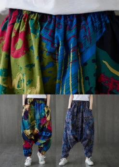 Blue Elastic Waist Loose Lantern Pants Summer LY7580 -Ada Fashion Blue Elastic Waist Loose Lantern Pants Summer5 46d50576 c4a3 4325 8578 94380b794f0e