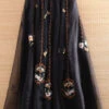 Boho Black Elastic Waist Embroideried Tulle Maxi Skirts Summer LY4427 -Ada Fashion Boho Black Elastic Waist Embroideried Tulle Maxi Skirts Summer1