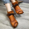 Ankle Boots Lace Up Soft Splicing
