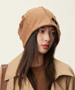 Boho Brown Knitting Cotton Cozy Boonie Hat LY533