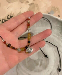 Boho Copper Pearl Agate Pendant Necklace ML0292 -Ada Fashion Boho Copper Pearl Agate Pendant Necklace Ada Fashion 161807450