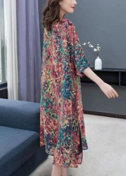 Boho Floral O Neck Print Side Open Patchwork Chiffon Dress Summer LY7503 -Ada Fashion Boho Floral O Neck Print Side Open Patchwork Chiffon Dress Summer5 e451d84f ce2b 4e0e a98e 2689e55760d9