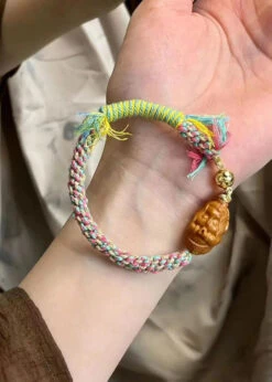 Boho Rainbow Hand Knitting Mermaid Bracelet ML0266 -Ada Fashion Boho Rainbow Hand Knitting Mermaid Bracelet Ada Fashion 161822587