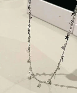 Boho Silk Zircon Star Princess Necklace KX1045 -Ada Fashion Boho Silk Zircon Star Princess Necklace5