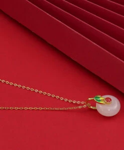 Boho White Sterling Silver Enamel Jade Pendant Necklace LY7821 -Ada Fashion Boho White Sterling Silver Enamel Jade Pendant Necklace4 00ea1083 5381 43c8 aebb 6320e18a04f1