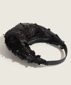 Boutique Black Sequins Party Satchel Bag Handbag ZX1007 -Ada Fashion Boutique Black Sequins Party Satchel Bag Handbag4