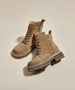 Boutique Cross Strap Splicing Chunky Boots Brown Suede ML1701 -Ada Fashion Boutique Cross Strap Splicing Chunky Boots Brown Suede3 57793822 d29a 4ffb a5a0 419145f11bfe