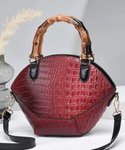 Boutique Green Embossed Splicing Faux Leather Tote Handbag ML2179 -Ada Fashion Boutique Green Embossed Splicing Faux Leather Tote Handbag4