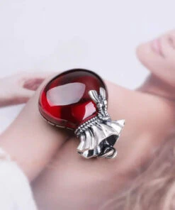 Boutique Pomegranate Red Sterling Silver Chalcedony Money Bag Pendant Necklace LY8534 -Ada Fashion Boutique Pomegranate Red Sterling Silver Chalcedony Money Bag Pendant Necklace Ada Fashion 150926885