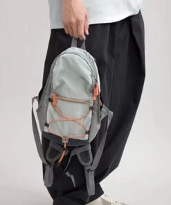 Boutique Purple Zippered Patchwork Outdoors Backpack Bag ML2228 -Ada Fashion Boutique Purple Zippered Patchwork Outdoors Backpack Bag4