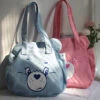 Casual Blue Cartoon Print Large Capacity Satchel Bag Handbag SX1027
