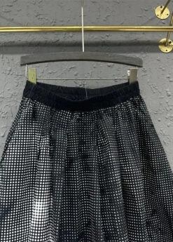 Casual Colorblock Wrinkled Pockets Patchwork Cotton A Line Skirts Fall ML0746 -Ada Fashion Casual Colorblock Wrinkled Pockets Patchwork Cotton A Line Skirts Fall Ada Fashion 163883496