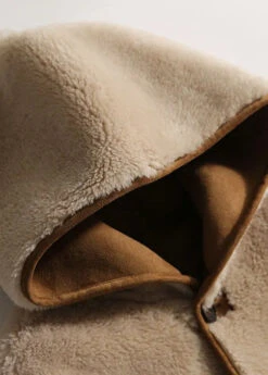 Casual Light Camel Patchwork Button Hooded Faux Fur Coats Long Sleeve LY8349 -Ada Fashion Casual Light Camel Patchwork Button Hooded Faux Fur Coats Long Sleeve Ada Fashion 149249670