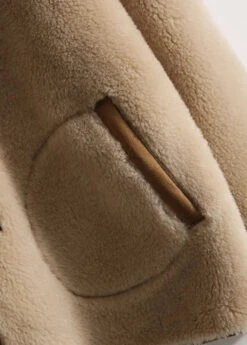 Casual Light Camel Patchwork Button Hooded Faux Fur Coats Long Sleeve LY8349 -Ada Fashion Casual Light Camel Patchwork Button Hooded Faux Fur Coats Long Sleeve Ada Fashion 149249749