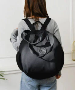 Casual Versatile Black Nylon Durable Tote Handbag ZX1059 -Ada Fashion Casual Versatile Black Nylon Durable Tote Handbag3