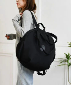 Casual Versatile Black Nylon Durable Tote Handbag ZX1059 -Ada Fashion Casual Versatile Black Nylon Durable Tote Handbag4