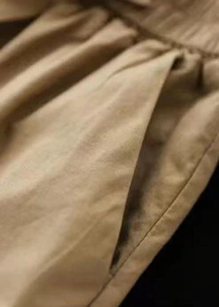 Casual Versatile Green Elastic Waist Pleated Shorts Skirt Summer QQ1046 -Ada Fashion Casual Versatile Green Elastic Waist Pleated Shorts Skirt Summer4