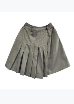 Casual Versatile Green Elastic Waist Pleated Shorts Skirt Summer QQ1046 -Ada Fashion Casual Versatile Green Elastic Waist Pleated Shorts Skirt Summer5