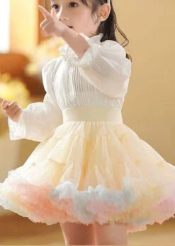 Chic Apricot Ruffled Patchwork Tulle Kids Girls Skirts Summer LY5432 -Ada Fashion Chic Apricot Ruffled Patchwork Tulle Kids Girls Skirts Summer3 78517ba1 4ef4 4c71 bed6 13dc5731433b
