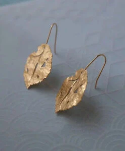 Chic Gold Copper Overgild Maple Leaf Drop Earrings ML1276 -Ada Fashion Chic Gold Copper Overgild Maple Leaf Drop Earrings Ada Fashion 165114381