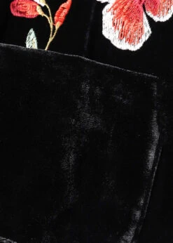 Chinese StyleEmbroidered Silk Velour Waistcoat -Ada Fashion Chinese Style Black Embroidered Pockets Silk Velour Waistcoat Fall Ada Fashion 177562184