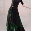 Chinese Style Green Tops And Skirts Silk Two-Piece Set Summer LY4547 -Ada Fashion Chinese Style Green Tops And Skirts Silk Two Piece Set Summer1