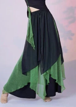 Chinese Style Green Tops And Skirts Silk Two-Piece Set Summer LY4547 -Ada Fashion Chinese Style Green Tops And Skirts Silk Two Piece Set Summer5