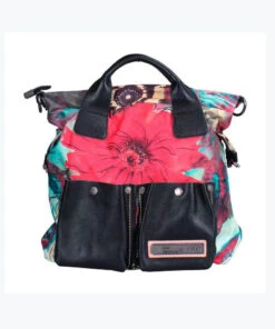 Classic Large Capacity Canvas Patchwork Calf Leather Tote Handbag ZX1046 -Ada Fashion Classic Large Capacity Canvas Patchwork Calf Leather Tote Handbag5