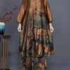 Classy Coffee Oversized Print Silk Long Shirt And Straight Pant Two Piece Set Fall LY8053 -Ada Fashion Classy Coffee Oversized Print Silk Long Shirt And Straight Pant Two Piece Set Fall Ada Fashion 144251782 74daa0c5 8e33 4901 844e 92e75b76fb40