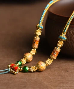 Classy Gold Sterling Silver Overgild Tassel Pendant Necklace KX1008 -Ada Fashion Classy Gold Sterling Silver Overgild Tassel Pendant Necklace4