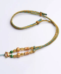 Classy Gold Sterling Silver Overgild Tassel Pendant Necklace KX1008 -Ada Fashion Classy Gold Sterling Silver Overgild Tassel Pendant Necklace5