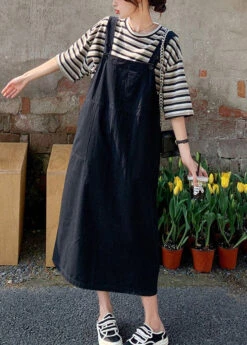 Classy O-Neck Striped Patchwork T Shirt And Long Dress Two Piece Set Summer LY7549 -Ada Fashion Classy O Neck Striped Patchwork T Shirt And Long Dress Two Piece Set Summer3 63cb767d 737d 402a 8c61 f9476a5d89e3