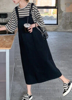 Classy O-Neck Striped Patchwork T Shirt And Long Dress Two Piece Set Summer LY7549 -Ada Fashion Classy O Neck Striped Patchwork T Shirt And Long Dress Two Piece Set Summer4 7533d2c0 3f13 4f34 89a8 218cd98568e7