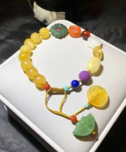 Classy Rainbow Hand Knitting Beeawax Charm Bracelet ML0681 -Ada Fashion Classy Rainbow Hand Knitting Beeawax Charm Bracelet Ada Fashion 162801061