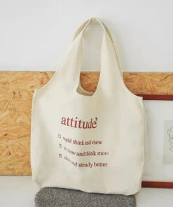 Classy White Letter Print Canvas Tote Handbag Satchel Bag Handbag LY1700 -Ada Fashion Classy White Letter Print Canvas Tote Handbag Satchel Bag Handbag5