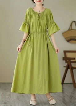 Cute Pink Tie Waist Vacation Maxi Dresses Summer GH1067 -Ada Fashion Cute Pink Tie Waist Vacation Maxi Dresses Summer4