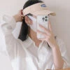 DIY Beige Graphic Patchwork Baseball CapHat LY513 -Ada Fashion DIY Beige Graphic Patchwork Baseball Cap Hat1