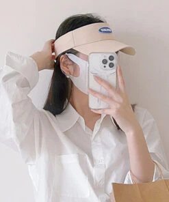 DIY Beige Graphic Patchwork Baseball CapHat LY513