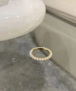 DIY Gold Rings Sterling Silver Alloy Pearl Rings Two Piece Set DF1032 -Ada Fashion DIY Gold Rings Sterling Silver Alloy Pearl Rings Two Piece Set5