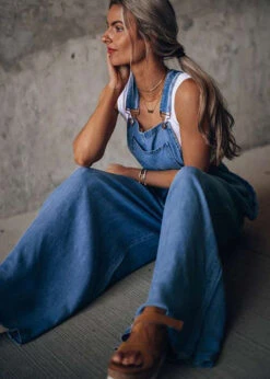 Dark Blue Pockets Patchwork Denim Wide Leg Jumpsuits Summer LY3944 -Ada Fashion Dark Blue Pockets Patchwork Denim Wide Leg Jumpsuits Summer4 5eaaa58e c63d 49eb 9a60 77a51f41daf5