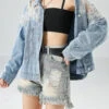 Diy Light Blue Hollow Out Patchwork Zircon Denim Coat Outwear Fall LY6086 -Ada Fashion Diy Light Blue Hollow Out Patchwork Zircon Denim Coat Outwear Fall1 168b913a dcd6 4cb1 9e7f ff5ac079c19c