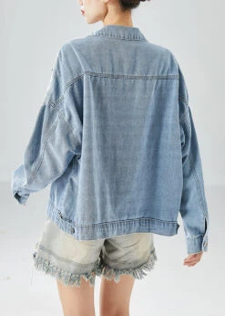 Diy Light Blue Hollow Out Patchwork Zircon Denim Coat Outwear Fall LY6086 -Ada Fashion Diy Light Blue Hollow Out Patchwork Zircon Denim Coat Outwear Fall4 ff8919e3 7611 4d02 8ce0 e61ed3efedee