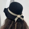 Elegant Black Ruffled Bow Straw Woven Floppy Sun Hat LY505 -Ada Fashion Elegant Black Ruffled Bow Straw Woven Floppy Sun Hat1 6365e635 1e4d 4d32 914d 2a98e8a796d5