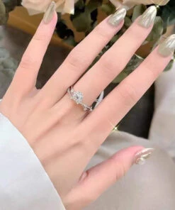 Elegant Silk Copper Zircon Rings KX1006 -Ada Fashion Elegant Silk Copper Zircon Rings4