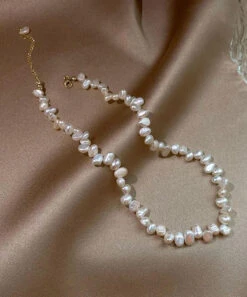 Elegant White Alloy Pearl Tassel Gratuated Bead Necklace GH1058 -Ada Fashion Elegant White Alloy Pearl Tassel Gratuated Bead Necklace5