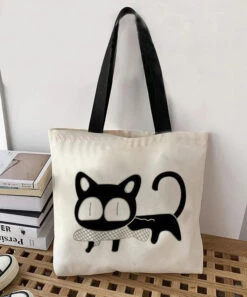 Elegant White Greenery Print Canvas Satchel Handbag LY1765 -Ada Fashion Elegant White Greenery Print Canvas Satchel Handbag4