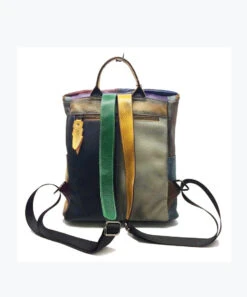 European And American Style Colored Genuine Cowhide Backpack HJ1026 -Ada Fashion European And American Style Colored Genuine Cowhide Backpack3